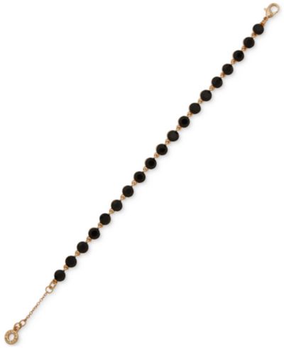 Золотистый браслет Anne Klein Flex с камнем и цветом