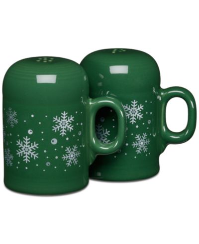 Fiesta Jade Snowflakes набор солонки и перечницы