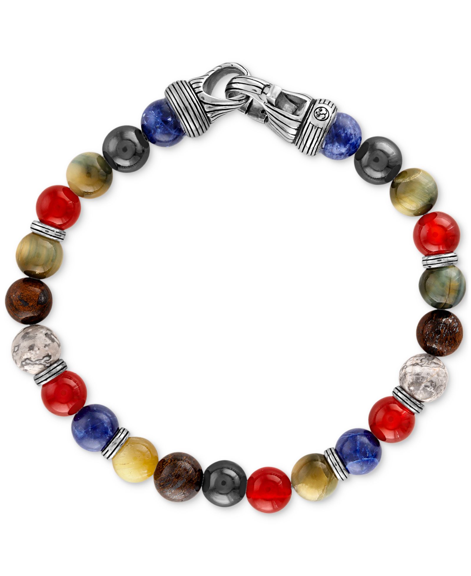 Esquire Men's Jewelry многослойный браслет из бисера и стерлингового серебра
