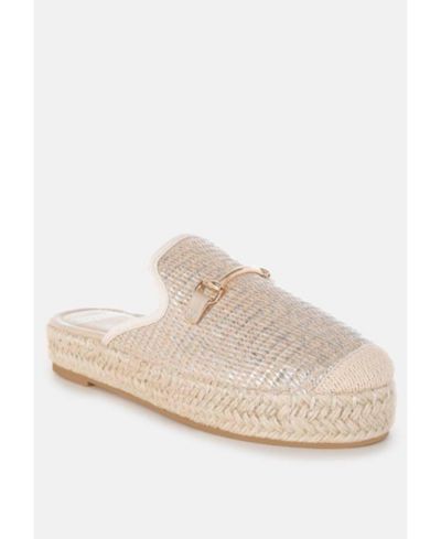 Мюли Marama Horsebit Embellished Raffia