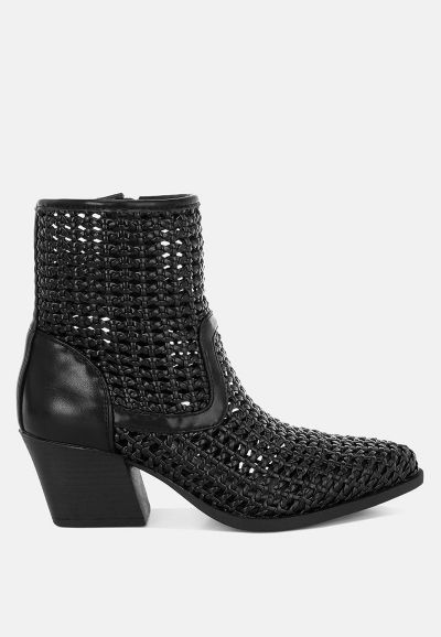 Женские ботинки Rag & Co Womms Artisole Woven Pleather Block