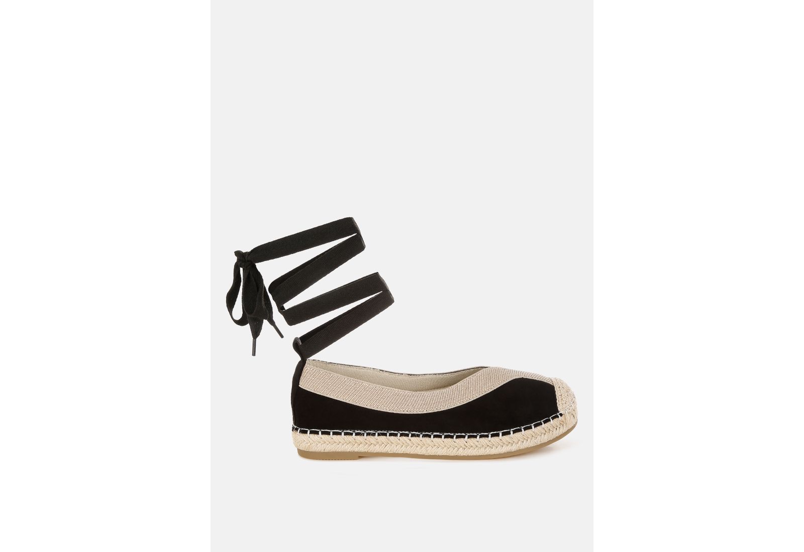 Yalva Microfiber Detachable Lace Espadrilles