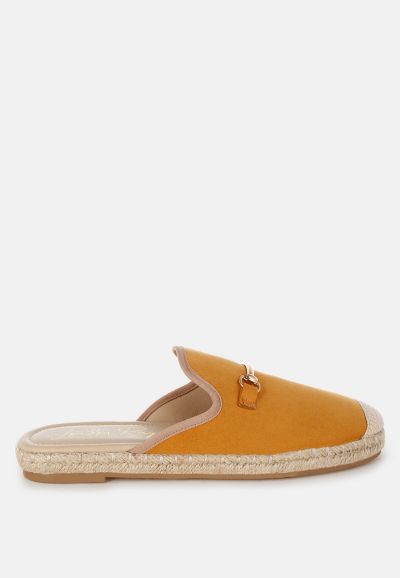London Rag Womens Nazaya Horsebit Detail Espadrilles Mules
