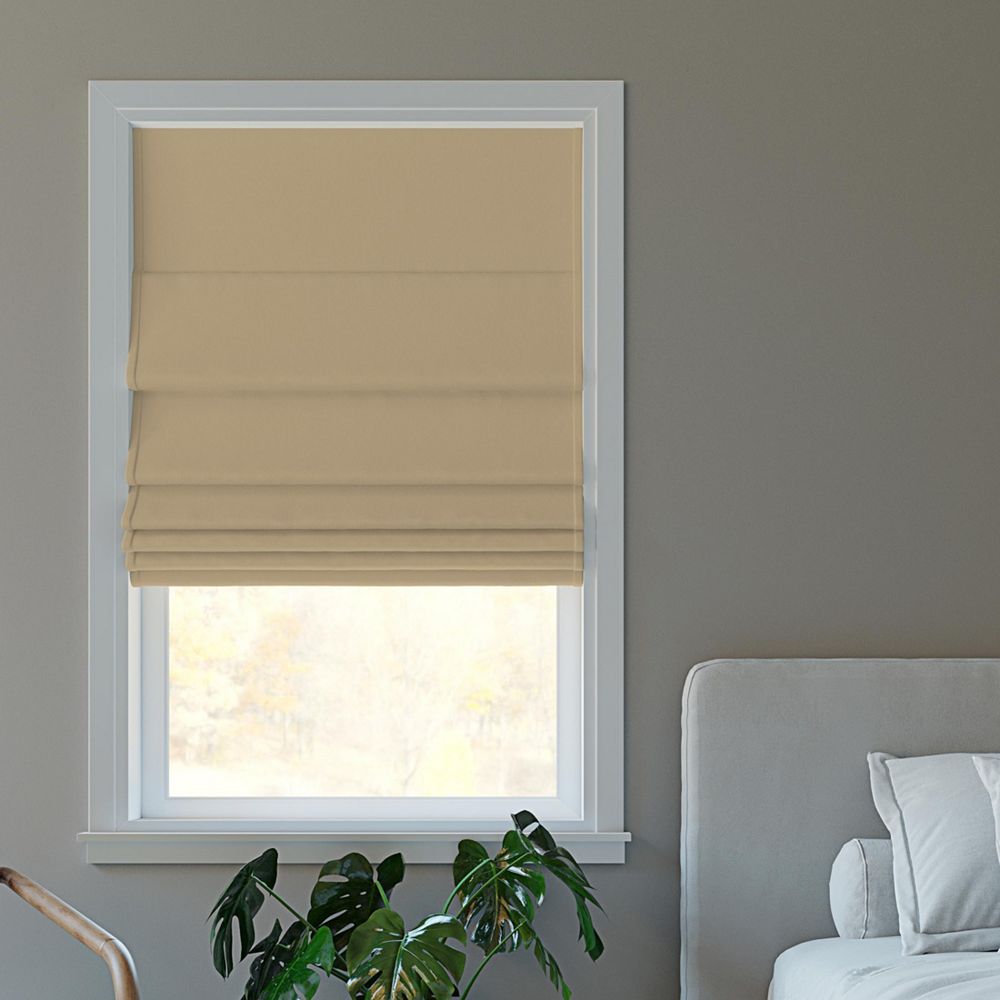 Ромская штора Sun Zero Morin Velvet 100% Blackout Cordless