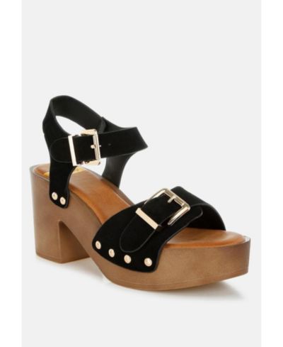 Женские сандалии-мюли Rag and Co Women's Lhasa Real Suede Leather
