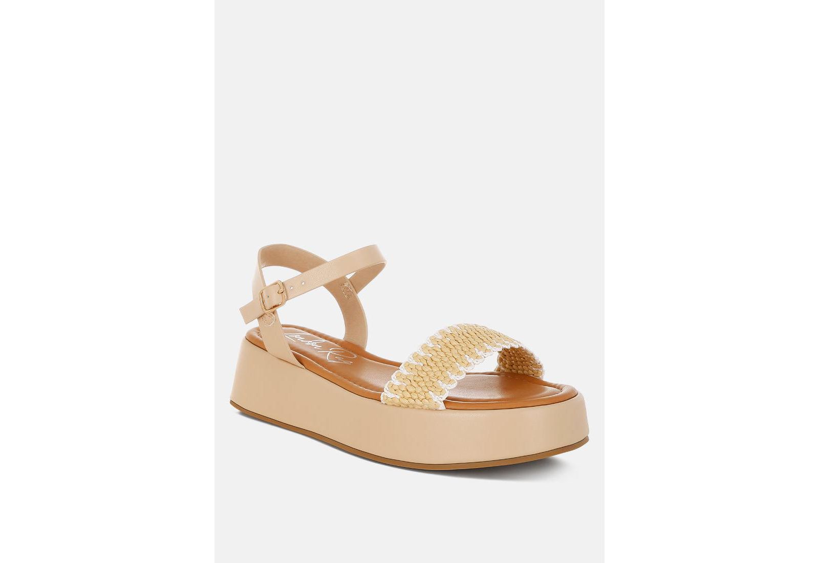 London Rag Anglong Raffia Flatform сандалии на платформе