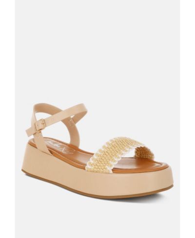 London Rag Anglong Raffia Flatform сандалии на платформе