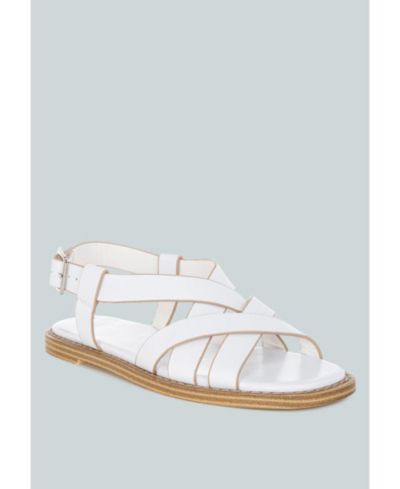 Сандалии-гладиаторы Kapaka Real Leather Flat