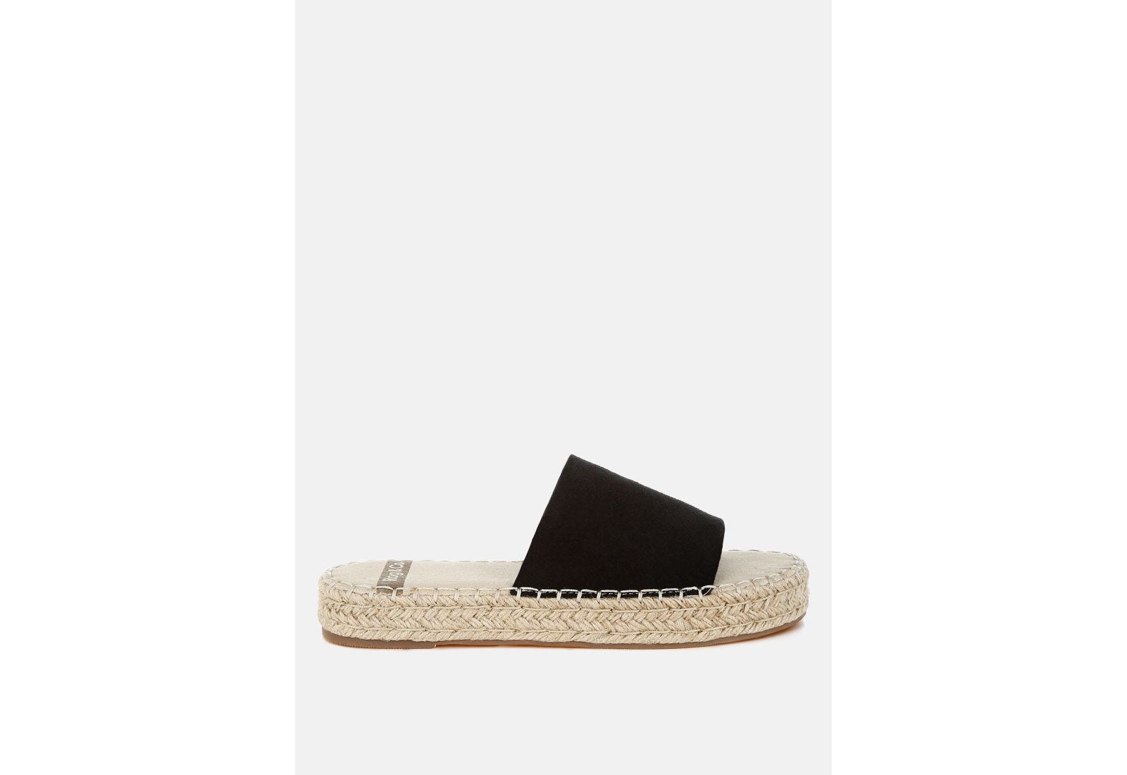 Rag and Co Womens Huntra Real Soft Leather Espadrille Flatforms