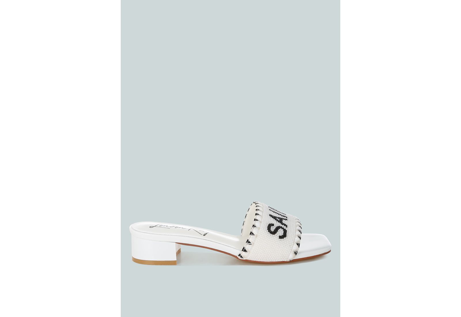 Poshta Saint Tropez Beaded Slip-On Heels