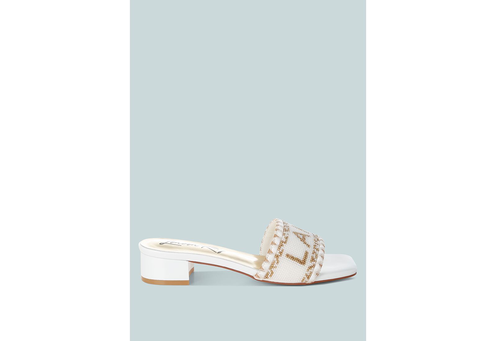 Vacay Babe Lake Como Beaded Slip-On Heels