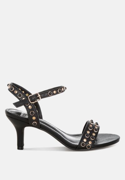 Женские сандалии Rag and Co Womens Morosa с отделкой стразами из натуральной кожи