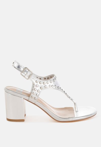 Женские туфли Rag & Co Chan Metallic с декоративными заклепками