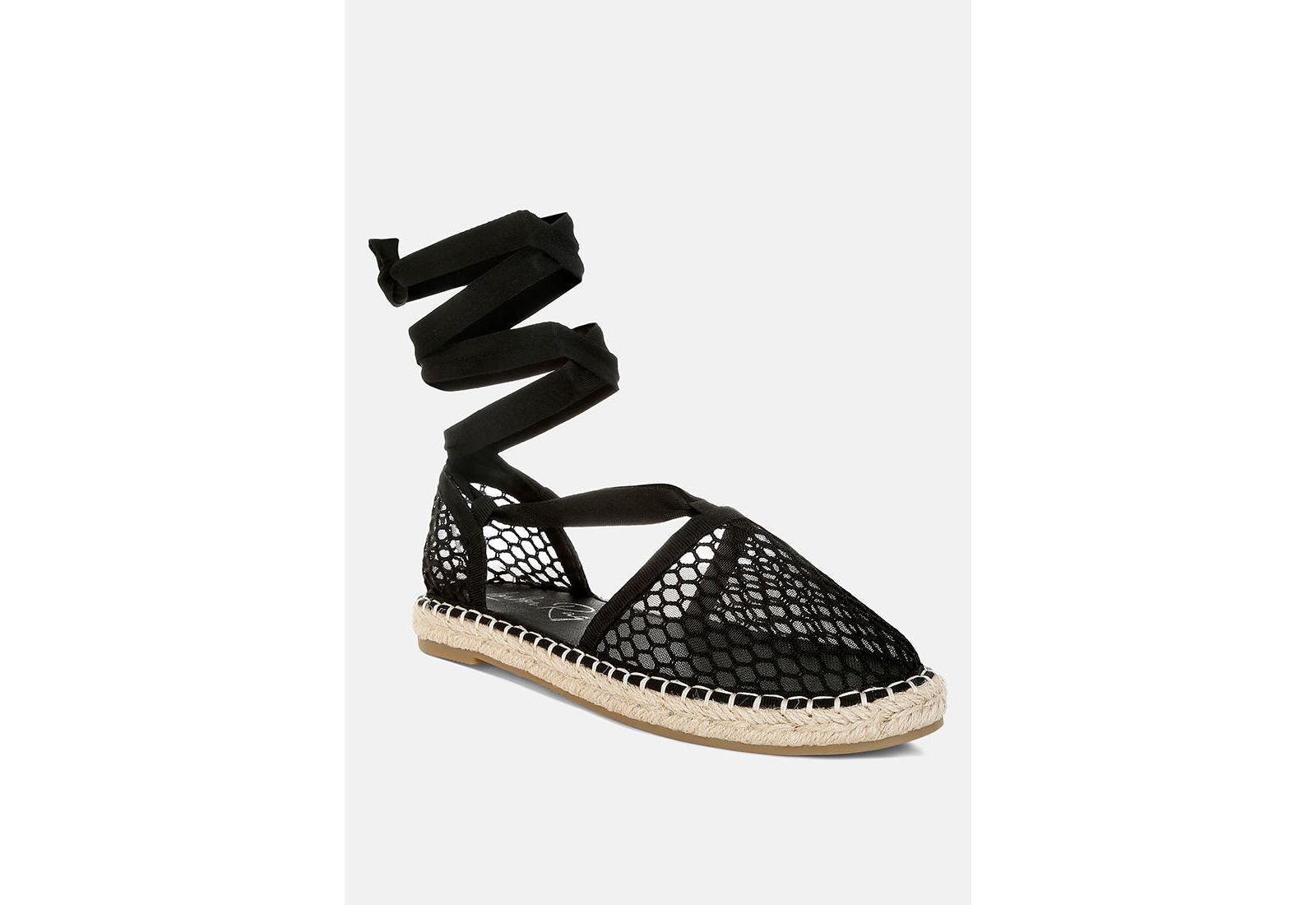 Sonara Mesh Flat Espadrille Sandals