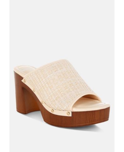 Rag & Co Деревянные сабо Marengo Raffia