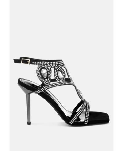 Женские босоножки London Rag Fialka Diamante and Rhinestones Stiletto