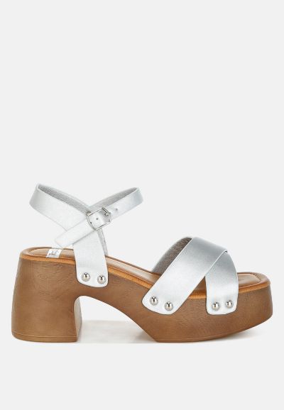 Женские сандалии-мюли Rag and Co Morasa Metallic Pleather Clog