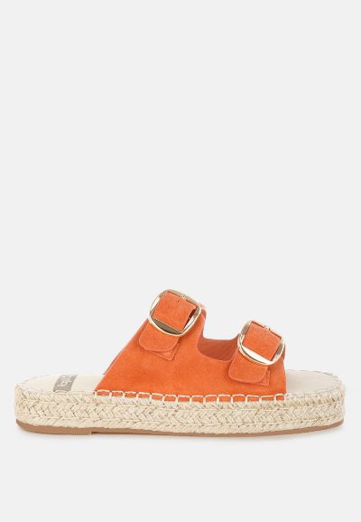 Rag and Co Женская эспадрильи Kuopa Genuine Soft Leather Flatform