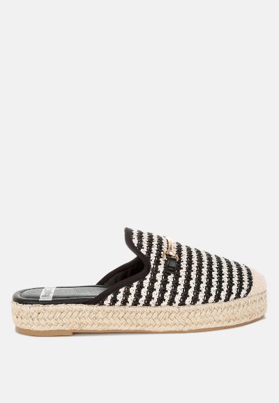 Rag and Co мюли женские Rag & Co Himari Raffia Slip-On