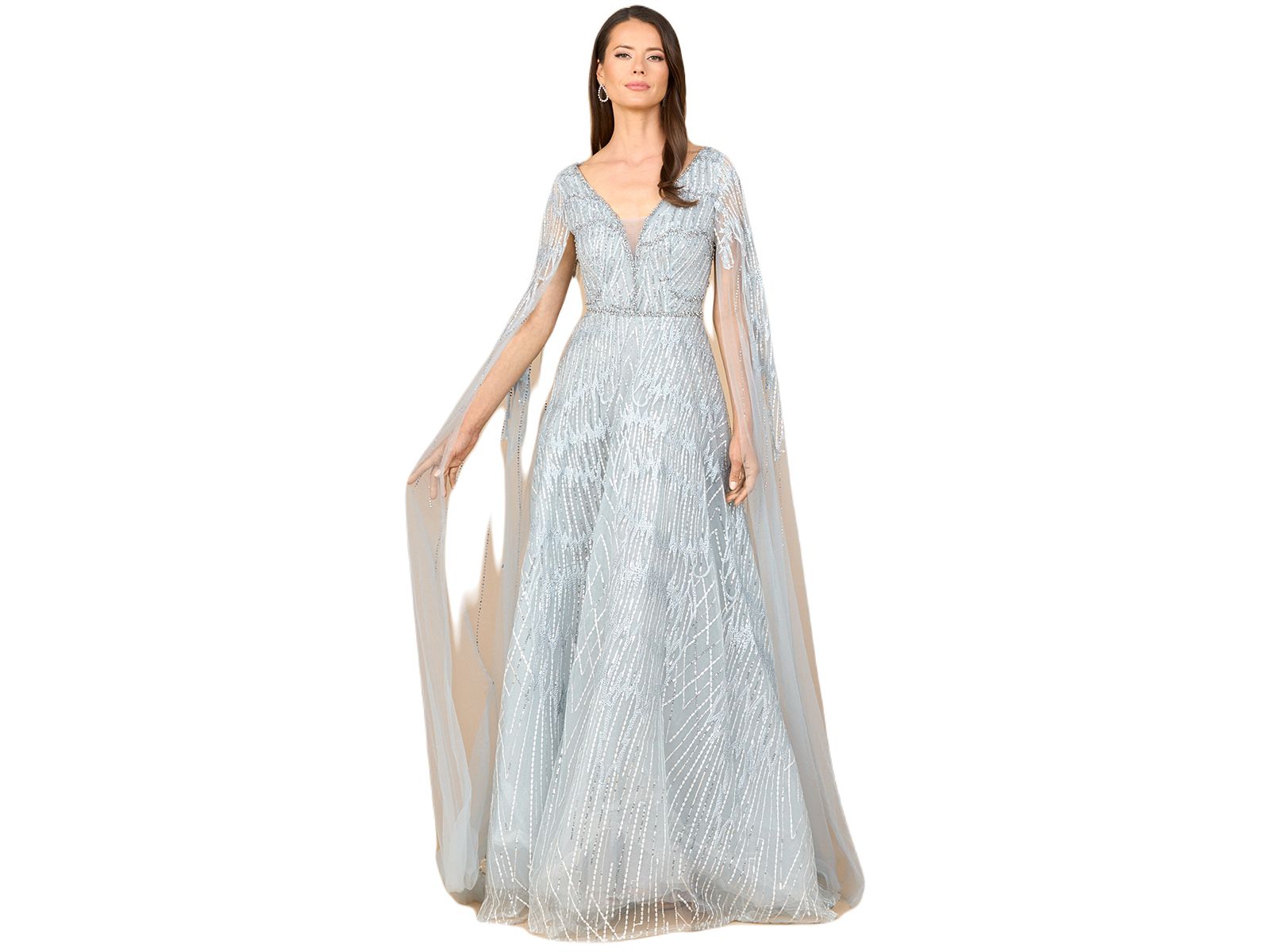 Платье Lara Women's Embellished Gown with Cape Sleeves