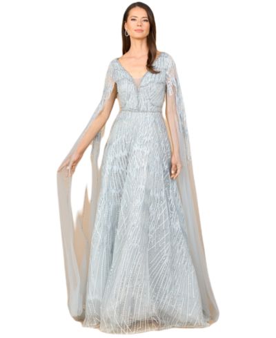 Платье Lara Women's Embellished Gown with Cape Sleeves