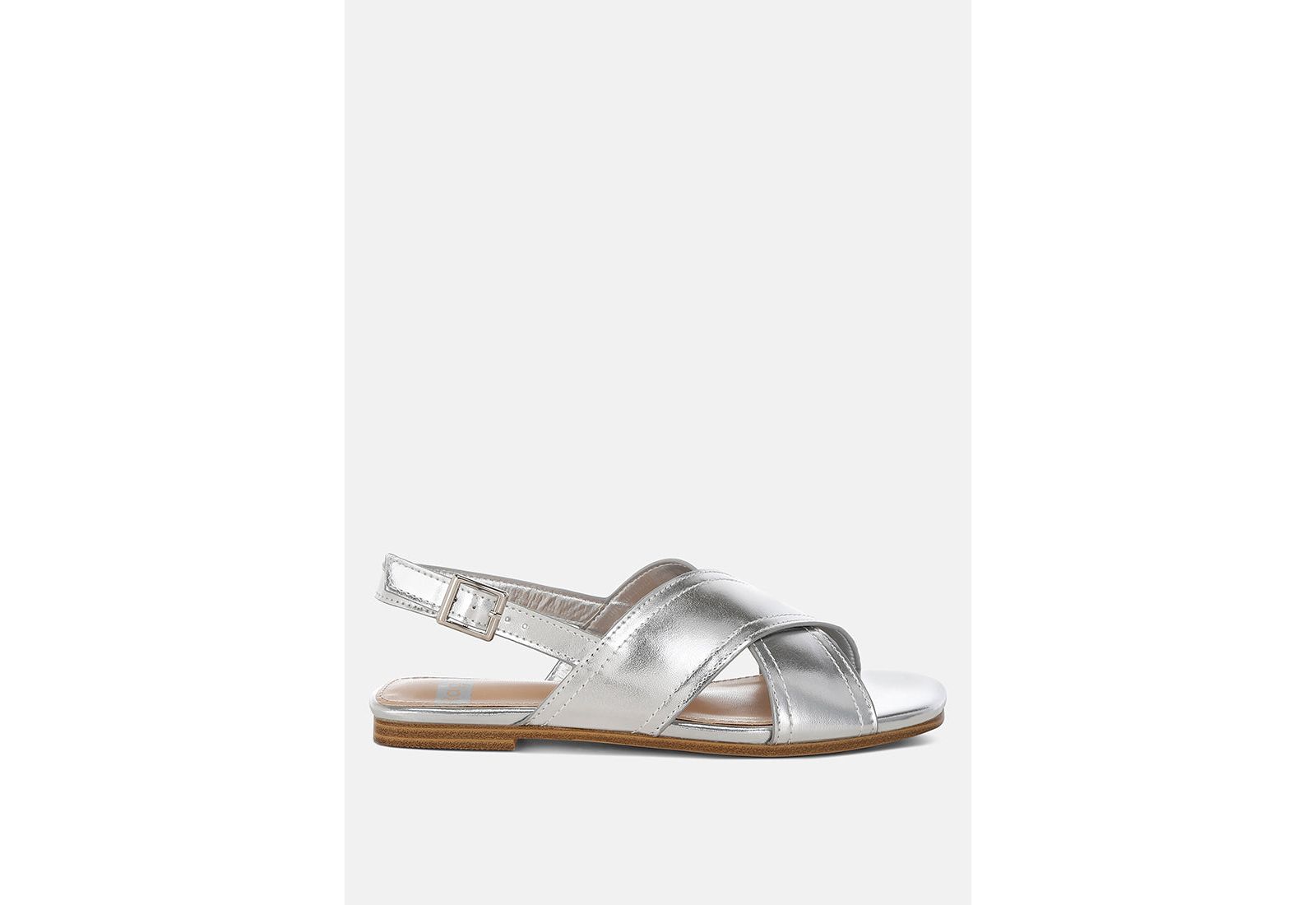 Женские слинг-мюли Rag & Co Kanon Metallic Pleather Criss-Cross
