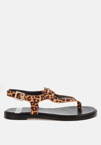 Лоферы Rag & Co Womens Venusa Leopard Print Buckled Flats