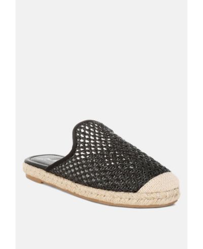 London Rag Nongai Raffia Espadrilles Mules