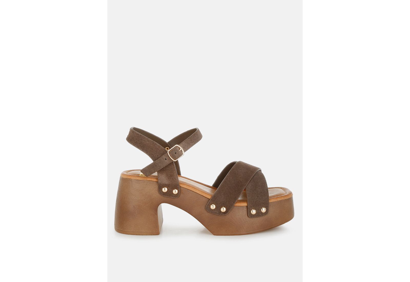 Rag and Co Женский Pikansa Studded Real Suede Clog Sandals