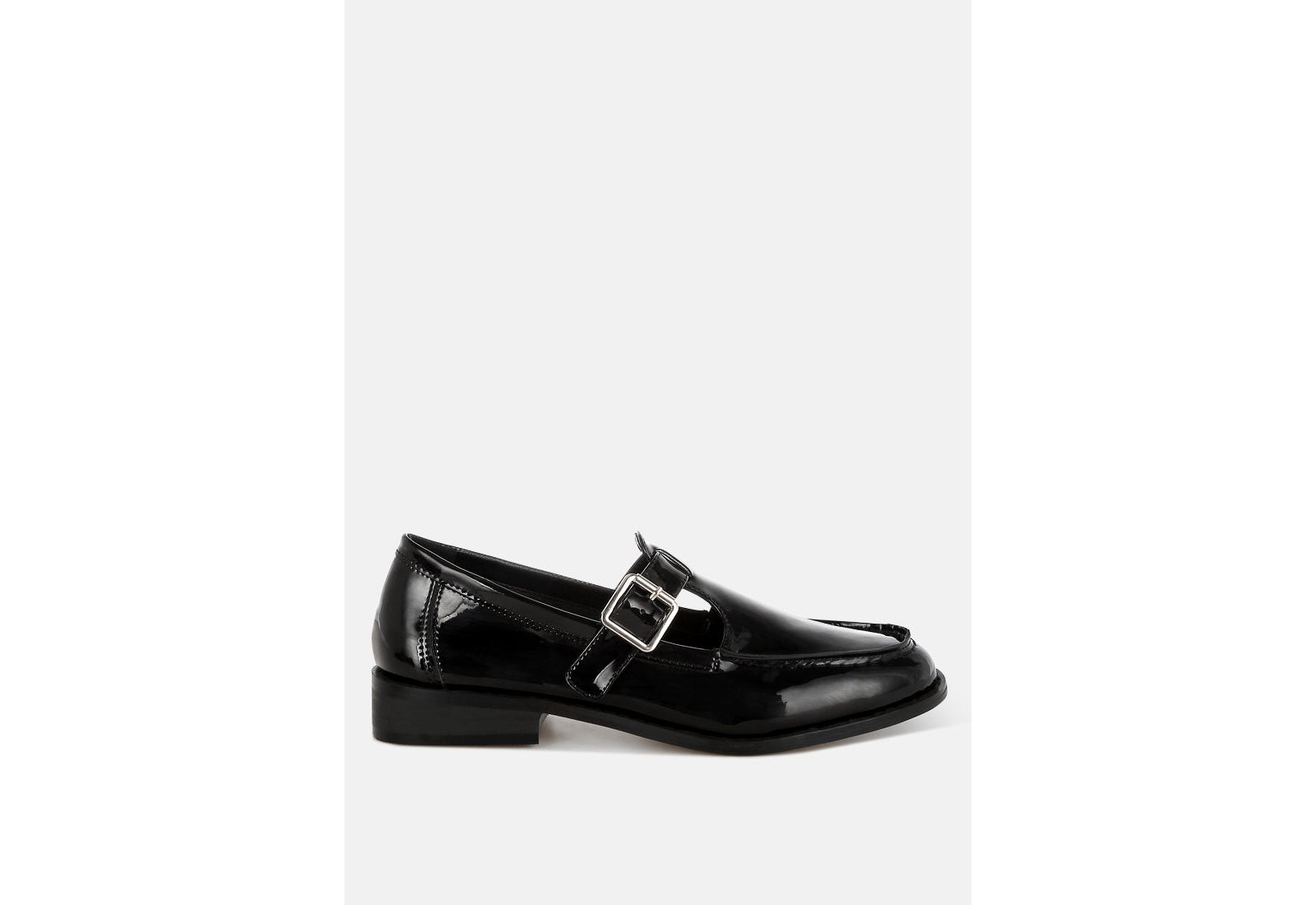 Rag and Co Womens Swenson Patent Pleather Mary Jane Loafers