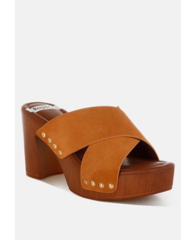 Mearsk Кожаные сабо Genuine Suede Leather Clogs
