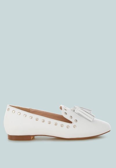 Женские лоферы Rag and Co Philoha Studs and Tassels Detail Flat