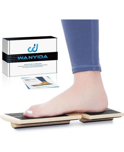JOROTO Ankle Foot Strengthener Exerciser for Sprained. Single Leg Balance Board, Posture Corrector, Foot Stretcher for Plantar Fasciitis Relief. Patent Pending