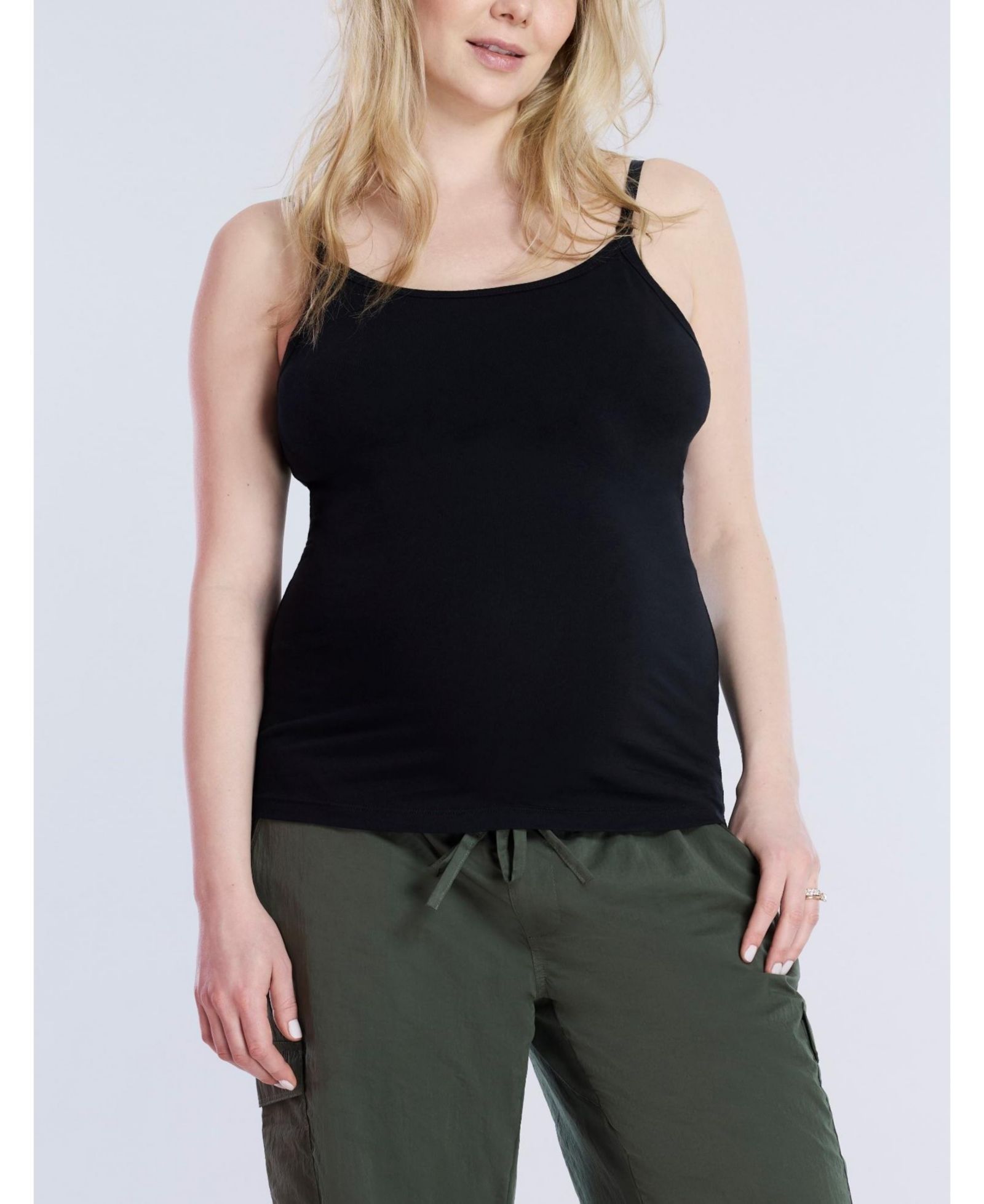 Женский топ Motherhood Maternity Plus Size Clip Down Nursing Tank Top