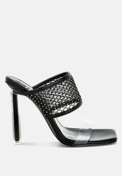 Женские туфли London Rag Women's Salween Clear Embellished с квадратным носком