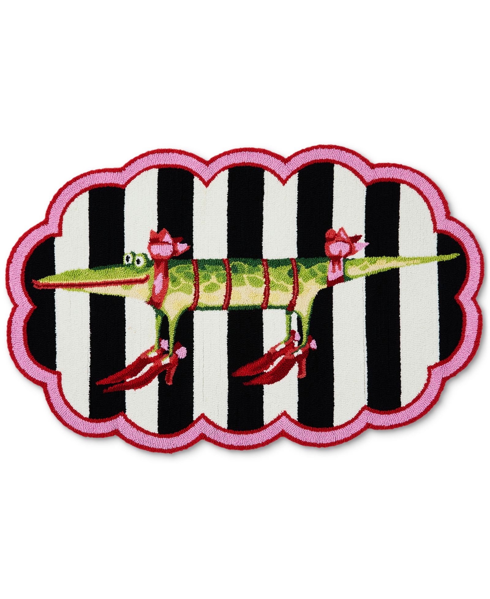 Коврик Mackenzie-Childs Patience Brewster Gloria Alligator 4' Scalloped