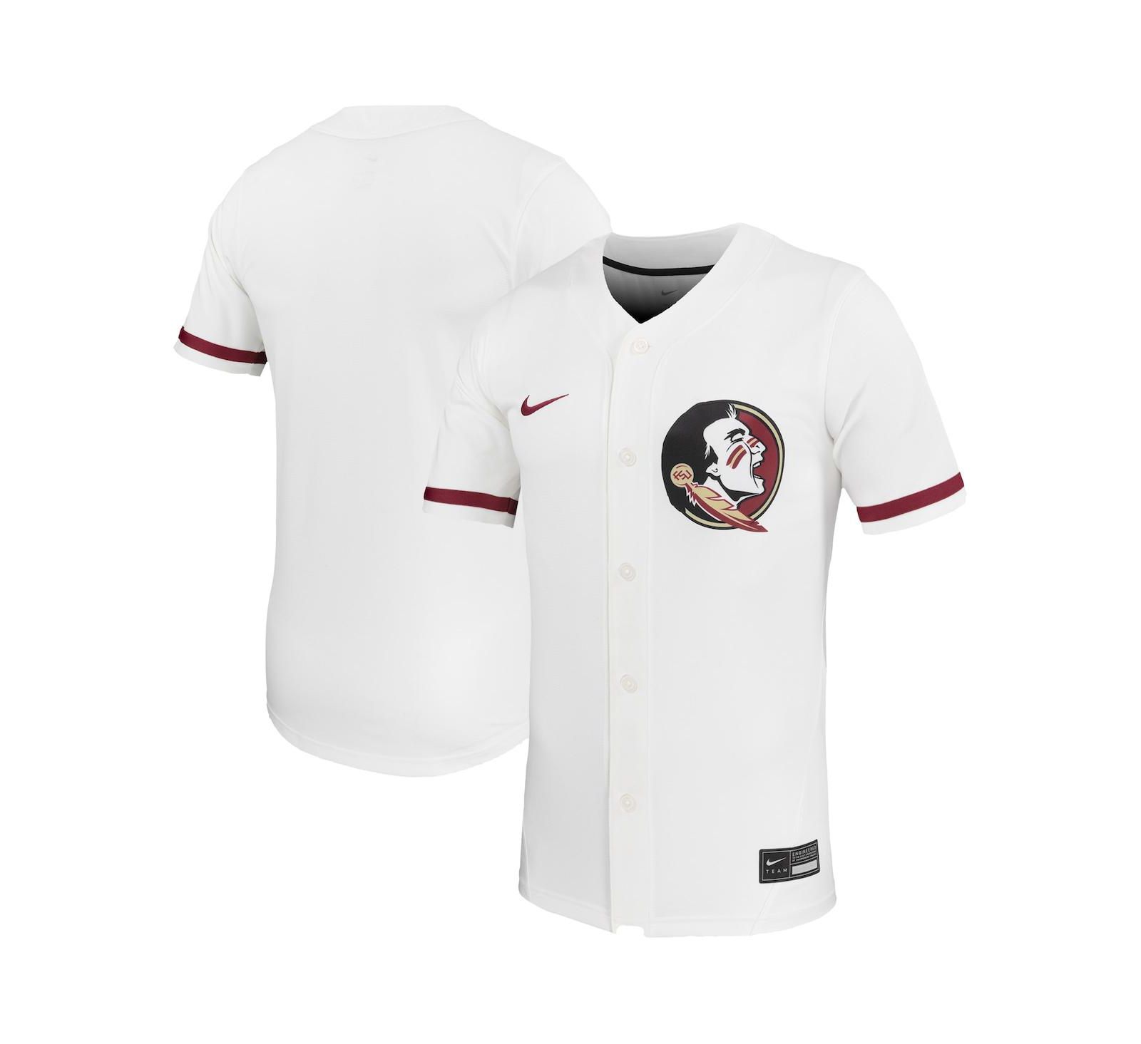 Nike Мужская и женская реплика джерси для софтбола Florida State Seminoles белая