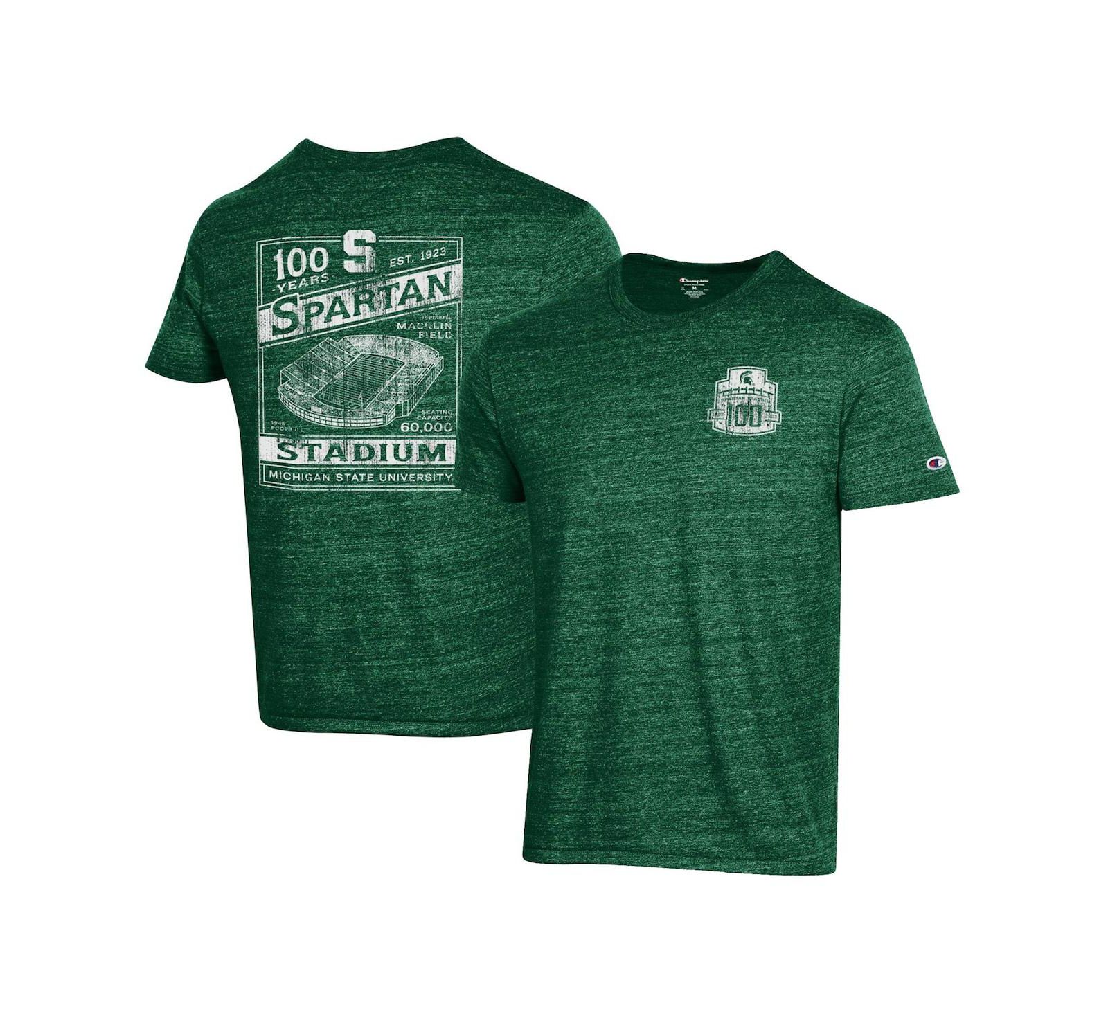 Champion Мужская зеленая футболка Michigan State Spartans 100Th Anniversary