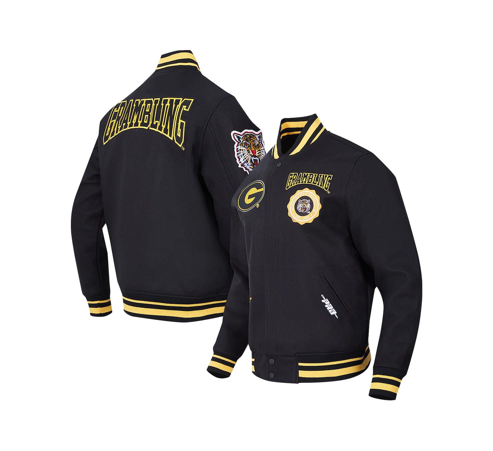 Мужская куртка Pro Standard Black Grambling Tigers Crest Wool Full-Zip