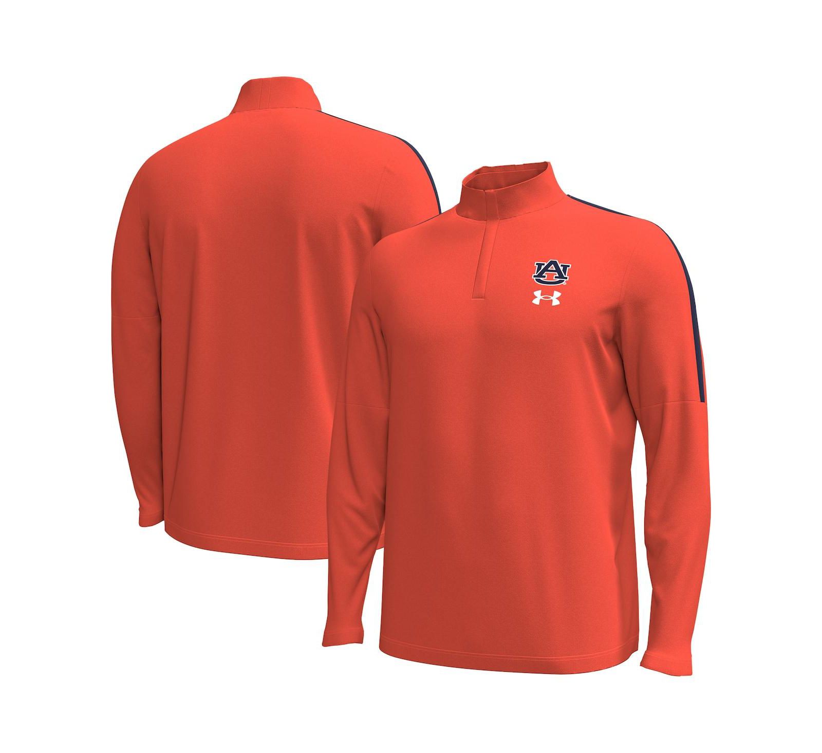 Under Armour Men's Orange Auburn Tigers Playoff Performance Quarter-Zip Jacket