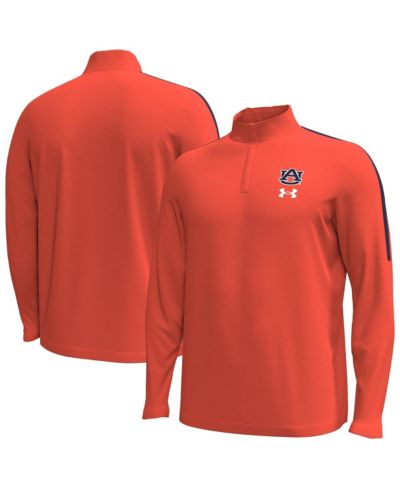 Мужская куртка Under Armour Auburn Tigers Playoff Performance Quarter-Zip оранжевого цвета