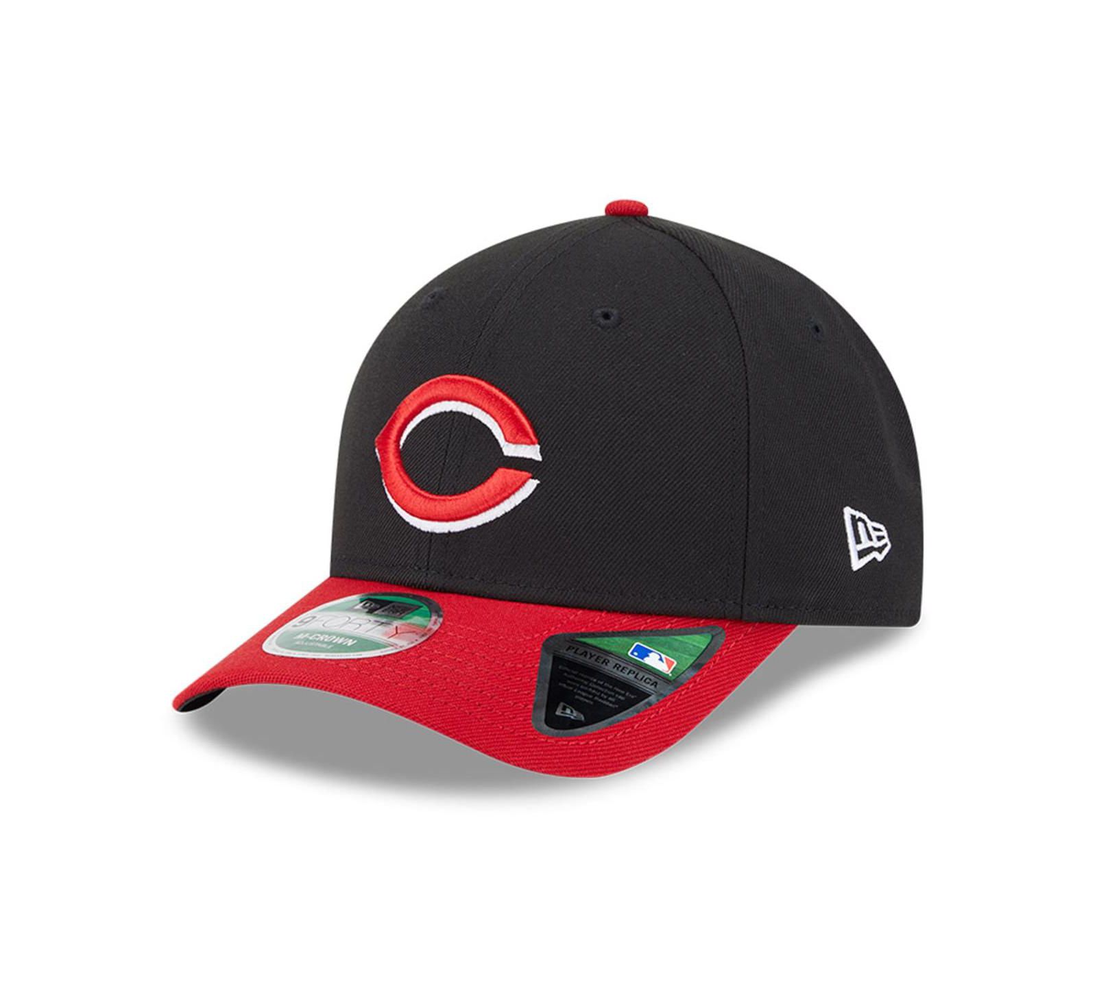 New Era Мужская Black/Red Cincinnati Reds Player Replica 9Forty Adjustable Hat