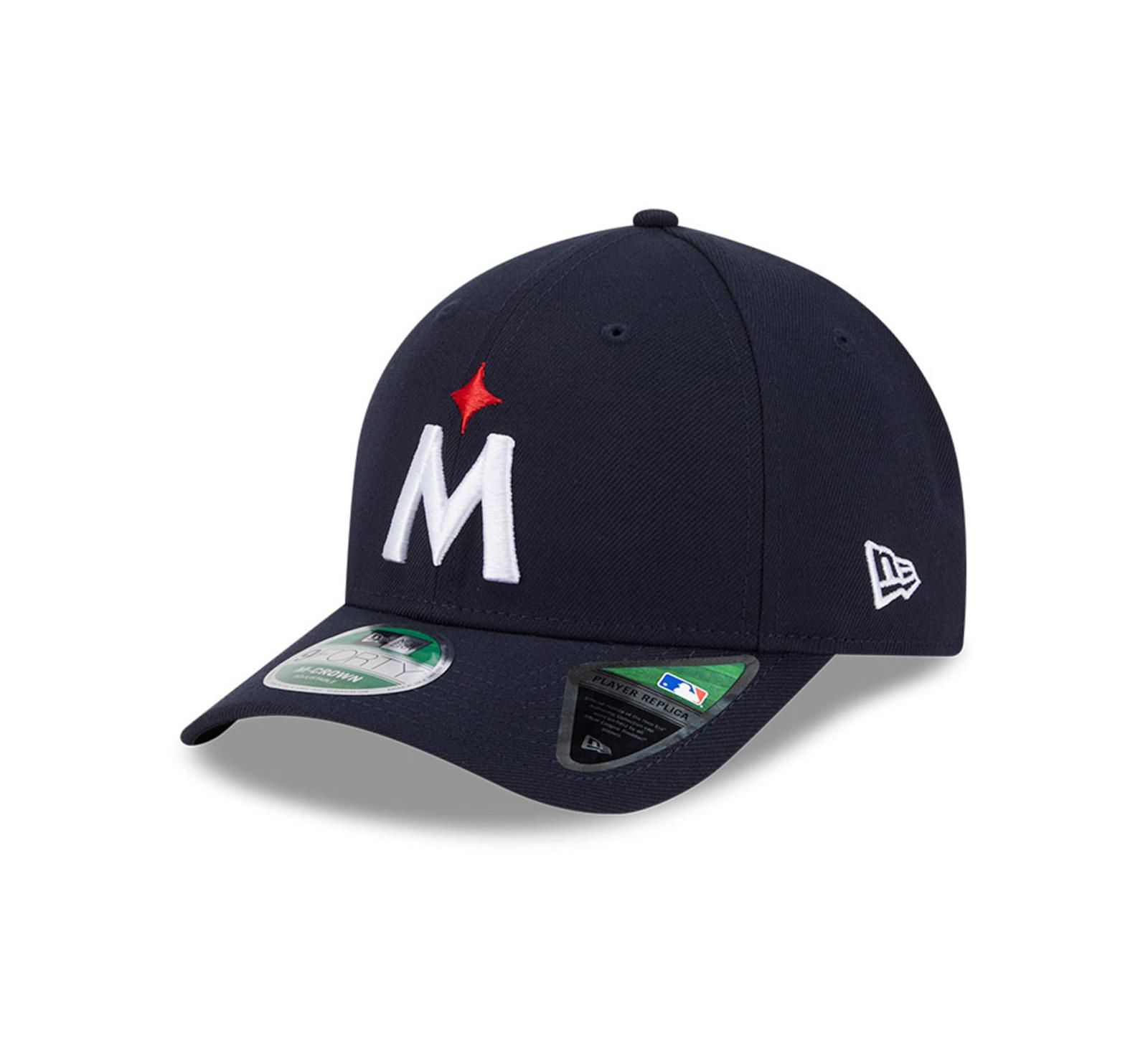 New Era Мужская бейсболка Minnesota Twins Player Replica 9Forty регулируемая Navy