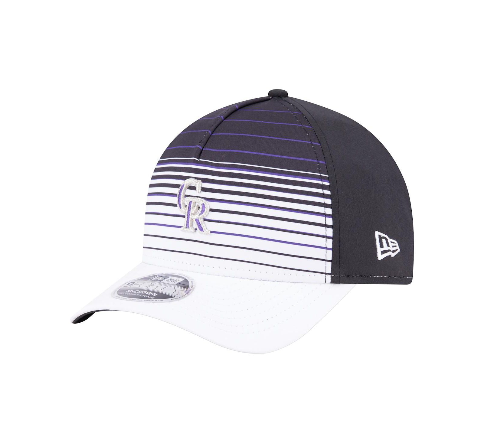 Мужская кепка New Era Colorado Rockies Gradient 9Forty M-Crown регулируемая черная