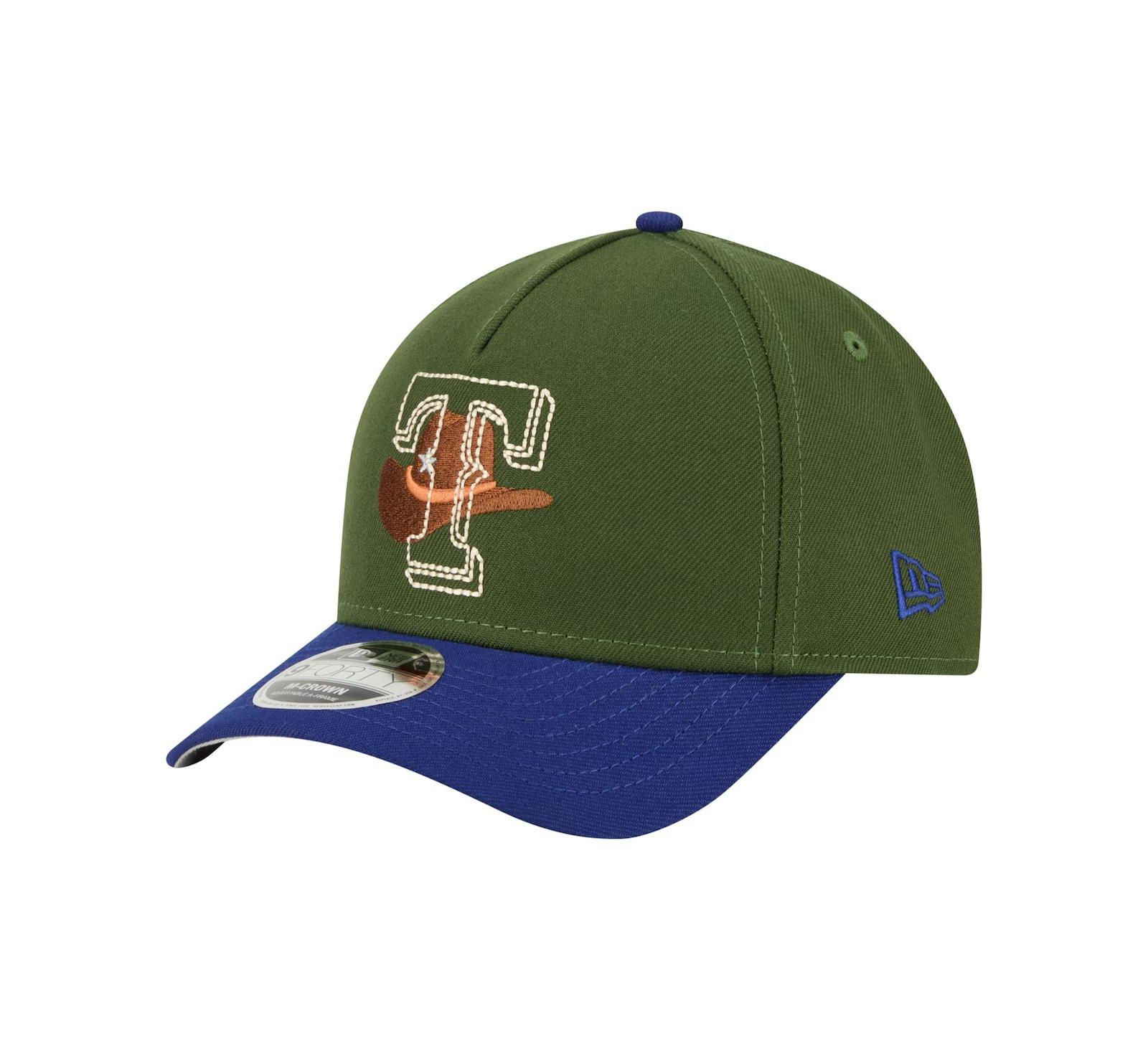 New Era Мужская темно-зеленая кепка Texas Rangers City Feature 9Forty A-Frame Adjustable Hat