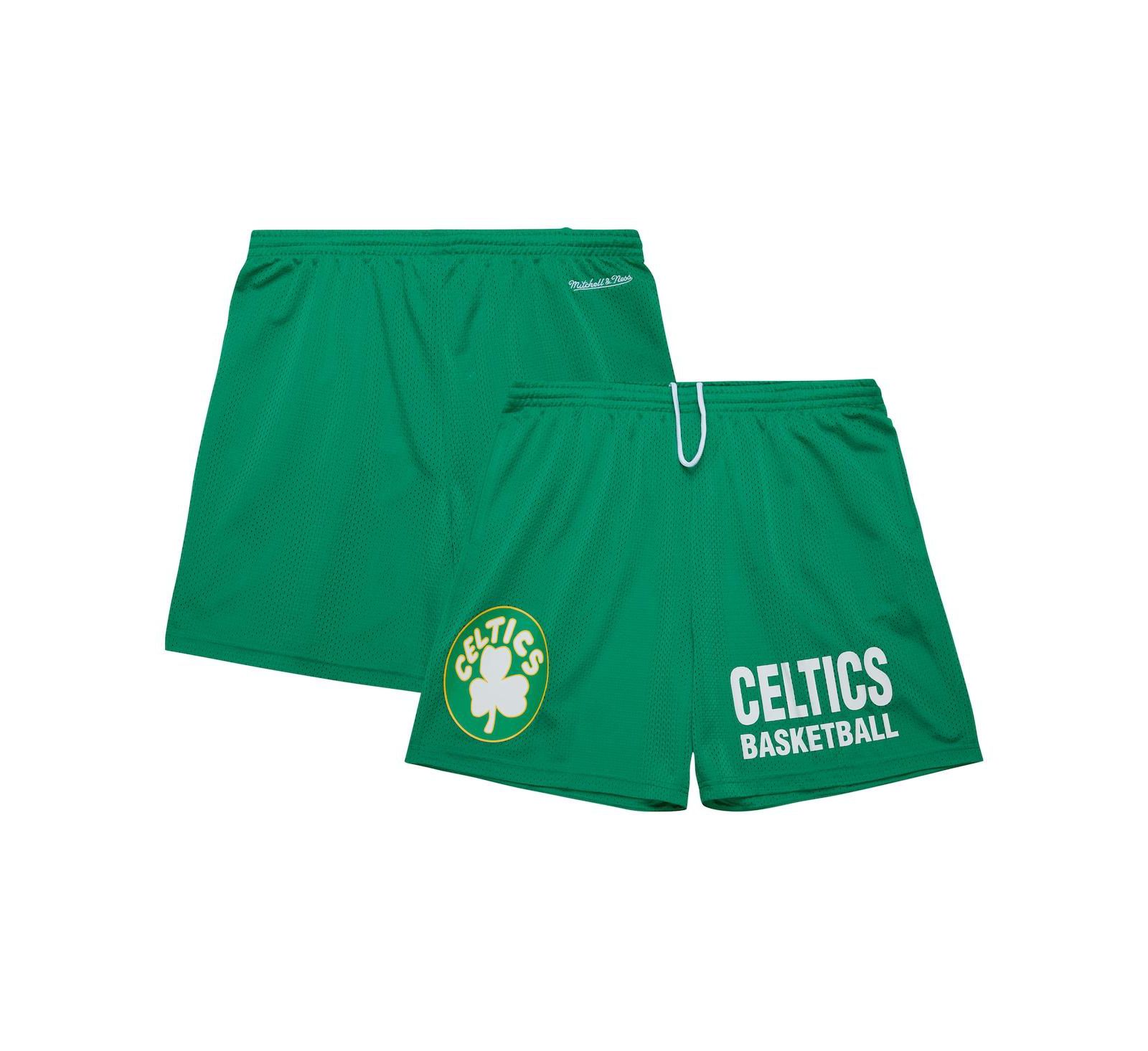 Мужские сетчатые шорты Mitchell & Ness Boston Celtics Hardwood Classics Kelly Green