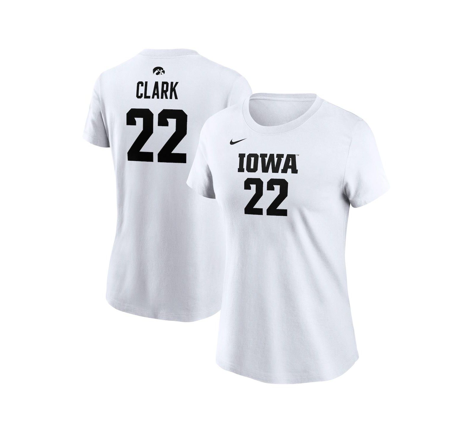 Nike Женская футболка Caitlin Clark Iowa Hawkeyes White