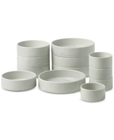 Lenox Modulus комплект из 12 фарфоровых чаш, на 4 персоны