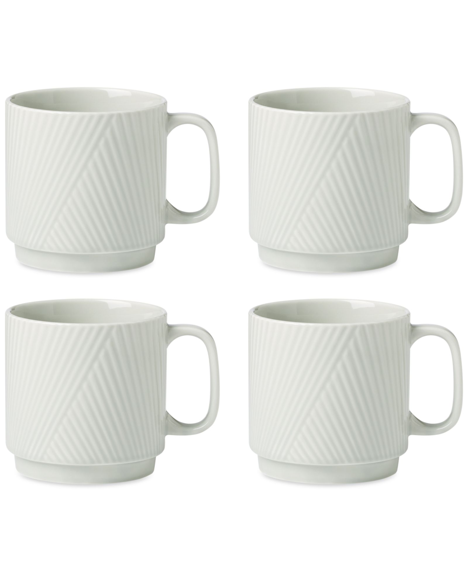 Lenox Modulus Textured Mugs, Set of 4