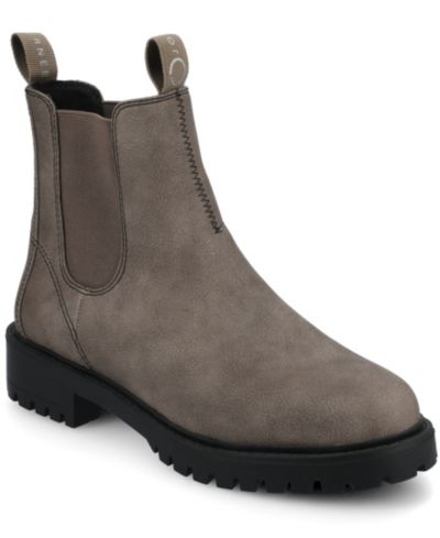 Journee Collection Women's Blanche Lug Sole Chelsea Booties